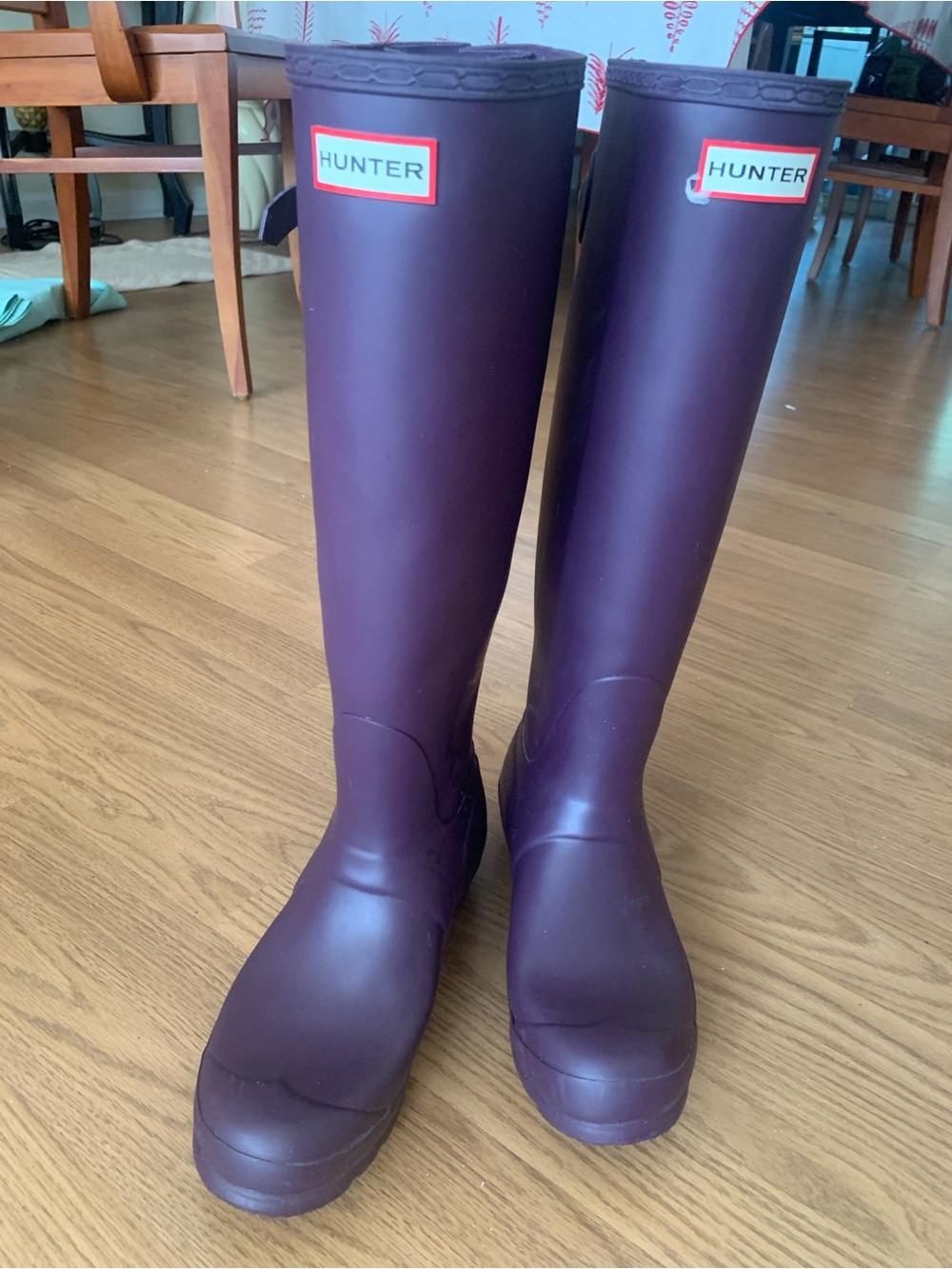 Nordstrom Hunter Tall Rain Boots in Plum